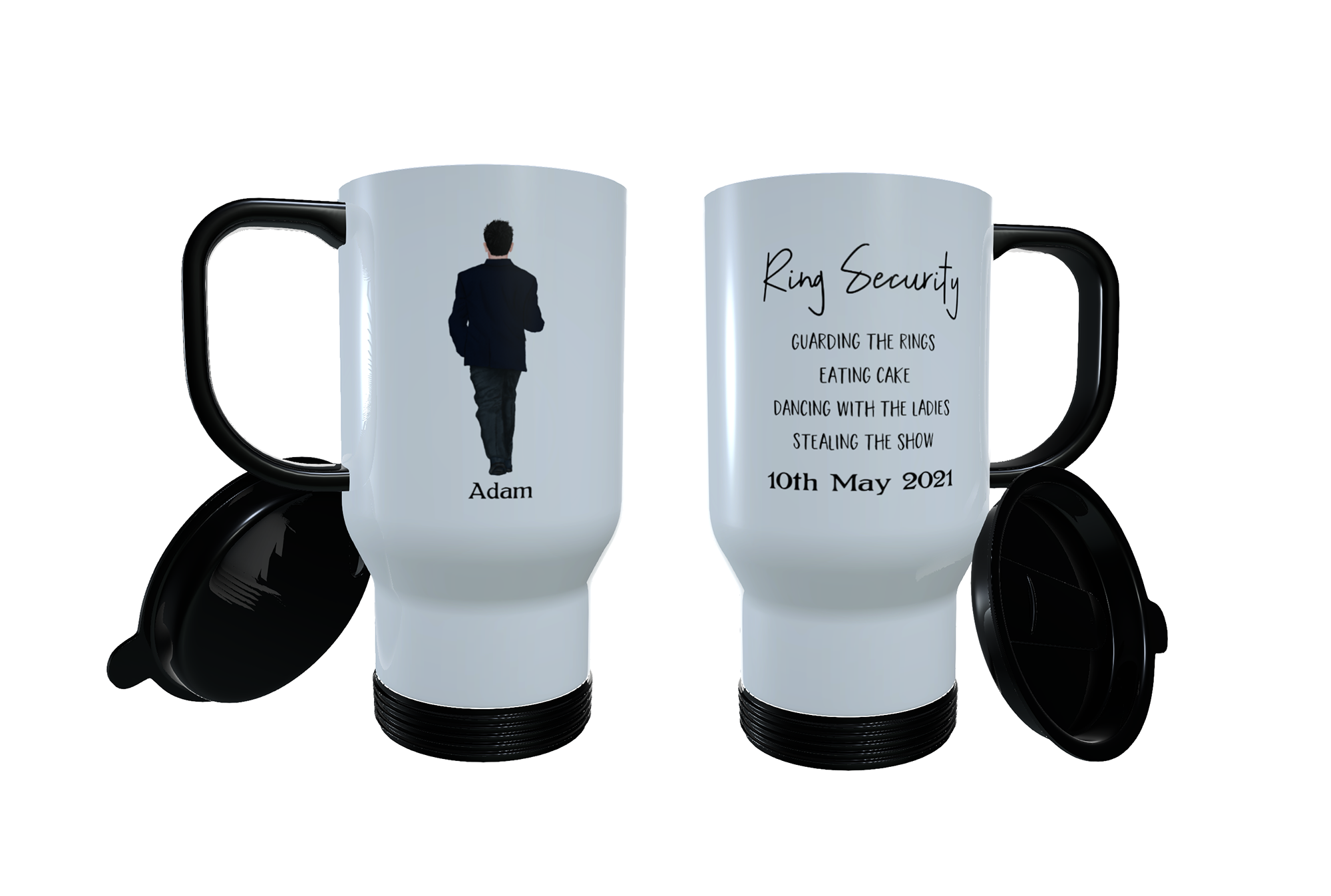 Page Boy Personalised Travel Mug, Page Boy Gift, Page Boy Travel